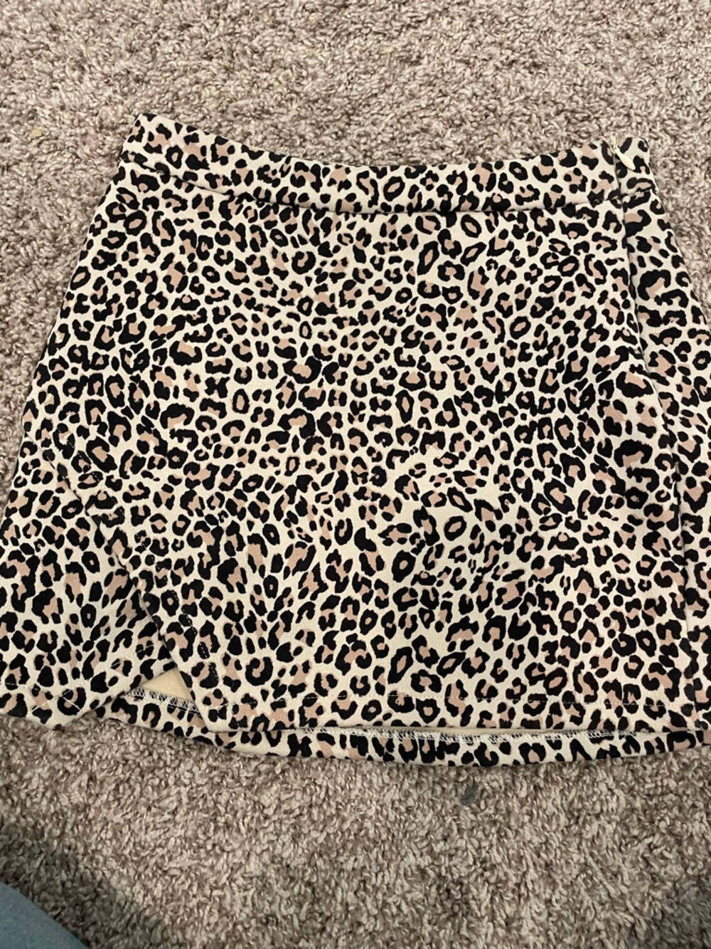 Altar'd State Leopard Print Skirt - Black and Beige